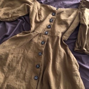 ZARA TRF Olive green dress